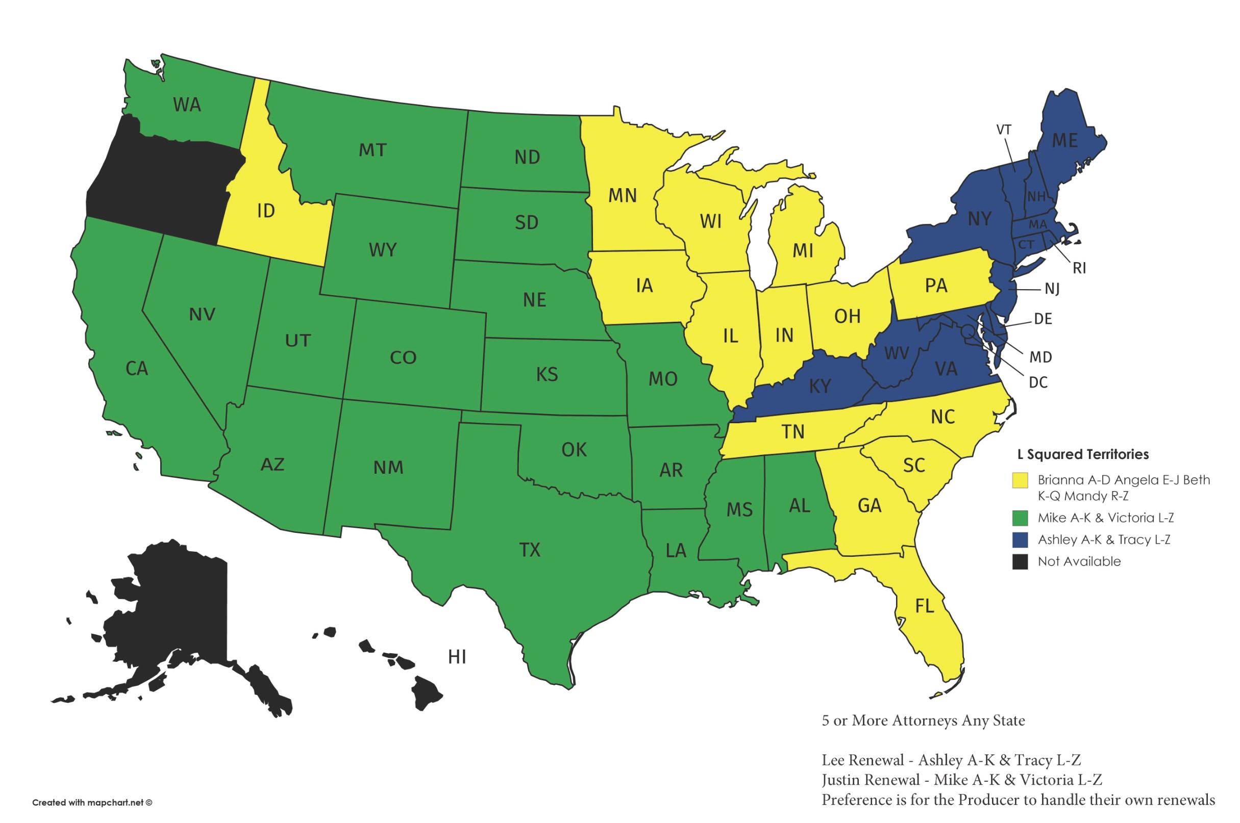 L Squared USA States Licensed