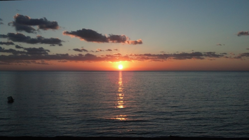 Setting Sun in Cozumel