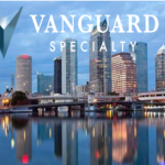 Vanguard Specialty Logo and City Background