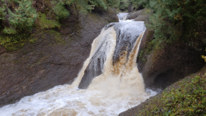 Rainbow Falls in the UP of Michigan